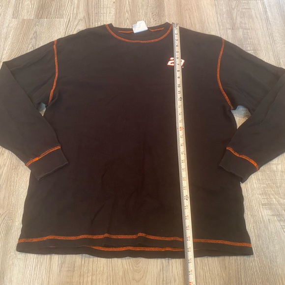 Chase NASCAR Black Orange Tony Stewart #20 Long Sleeve Pullover Sweater Mens L - Picture 7 of 7